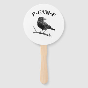 Crow F-CAW-F Halloween Hand Fan