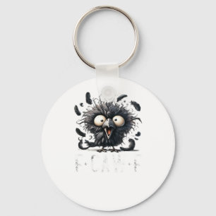 Crow F-Caw-F Keychain
