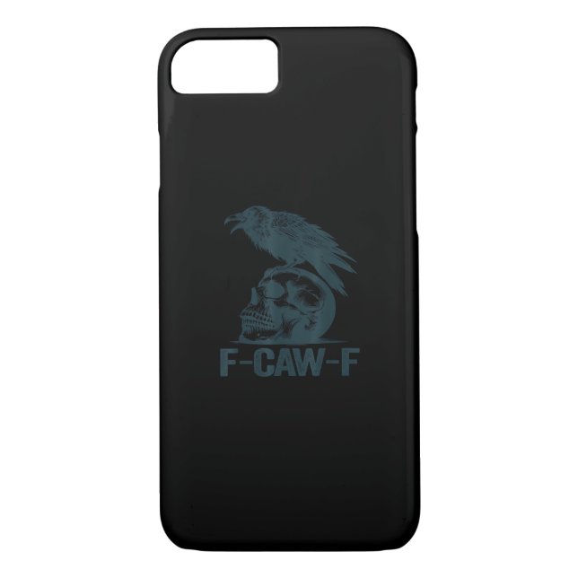 Crow F-Caw-F Retro Crow Lover Funny Case-Mate iPhone Case (Back)