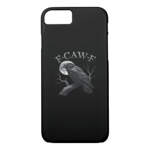 Crow Funny F-Caw-F Moon Case-Mate iPhone Case