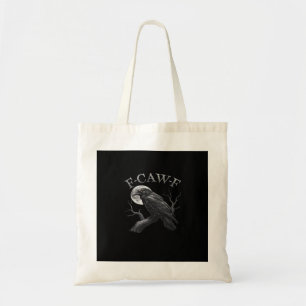 Crow Funny F-Caw-F Moon Tote Bag