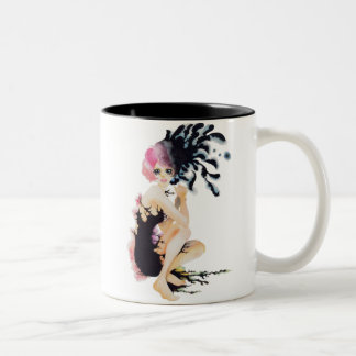 Crow girl-Mug Two-Tone Coffee Mug