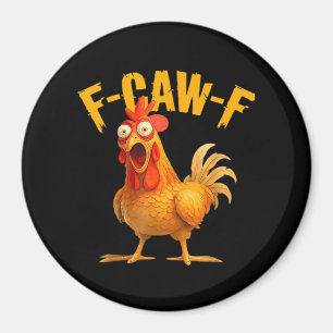 Crow Humor F-Caw-F Gothic Funny Retro Cool Magnet