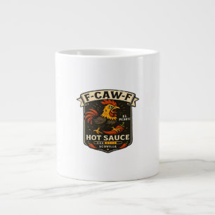 Crow Humor Funny Gothic F-Caw-F Large Coffee Mug