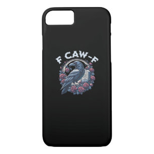 Crow Humorous F-Caw-F Graphic For Men Women Retro  Case-Mate iPhone Case