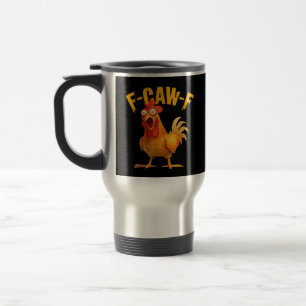Crow Humour F-Caw-F Gothic Funny Retro Cool Travel Mug