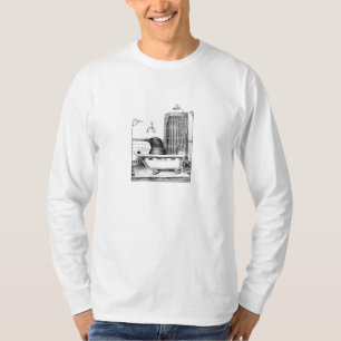 Crow in a Vintage Bath Tub T-Shirt