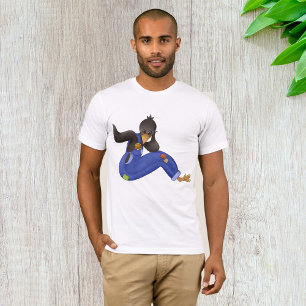 Crow in Blue Overalls T-Shirt