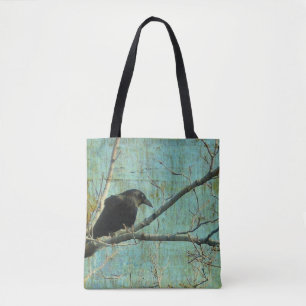 Crow In Nature Tote Bag