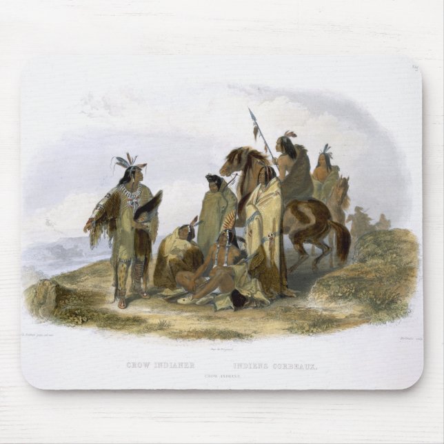 Crow Indians, plate 13 from volume 1 of `Travels i Mouse Pad (Front)
