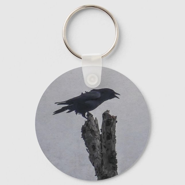 Crow  keychain (Front)