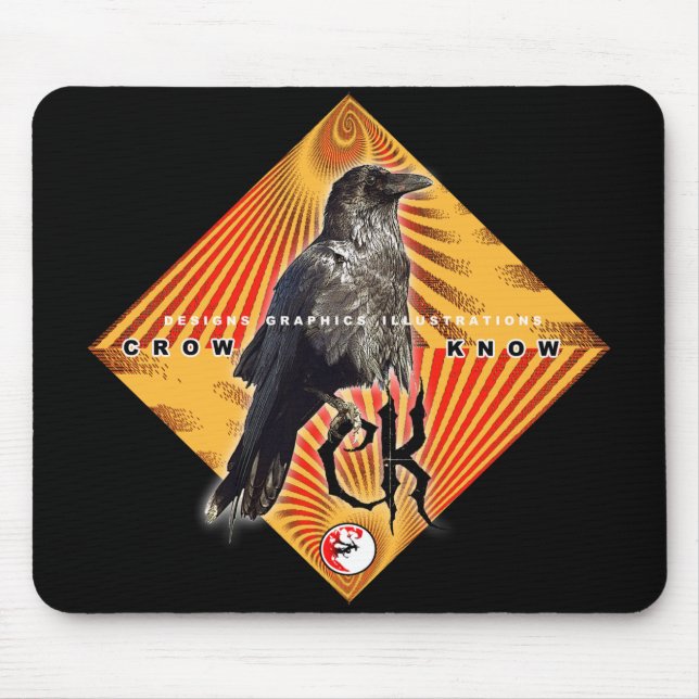 CROW KNOW PYRAMID MOUSE PAD (Front)