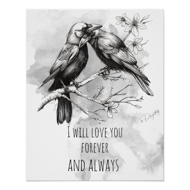 Crow Lover Forever and Always Poster (Front)