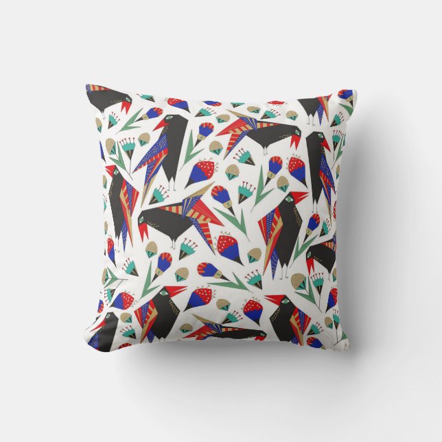 crow lovers pillow (Front)