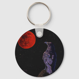 Crow Moon Keychain