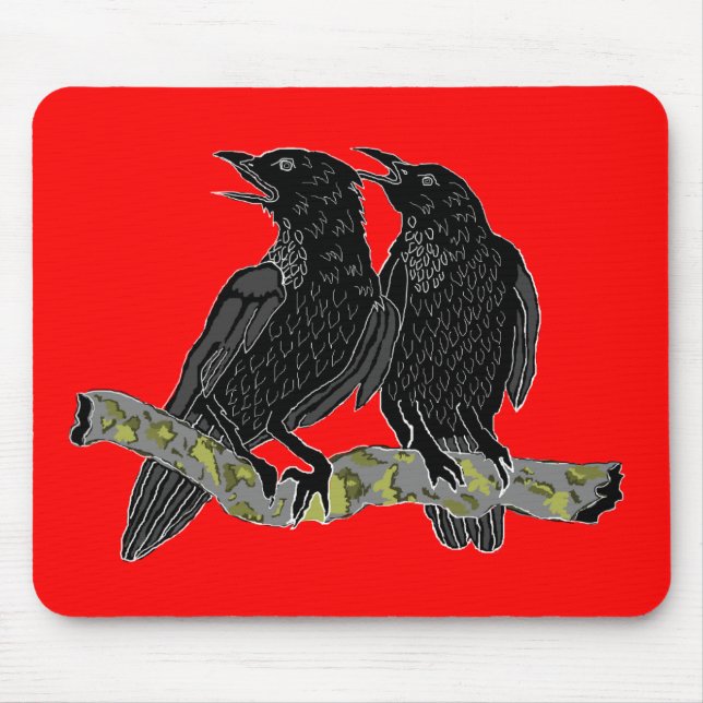 Crow Mouse Pad (Front)
