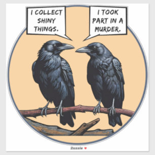 Crow Murder Funny Comic