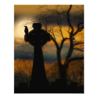 Crow On All Hollow's Eve Photo Print