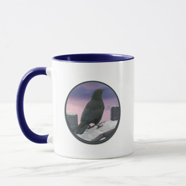 Crow on Castle Wall Mug (Left)