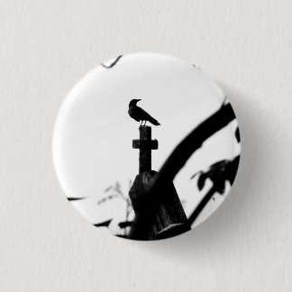 Crow Perch 1 Inch Round Button