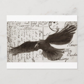 crow postcard background