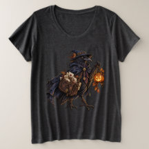 Crow Postman Halloween Women’s Plus Size T-Shirt