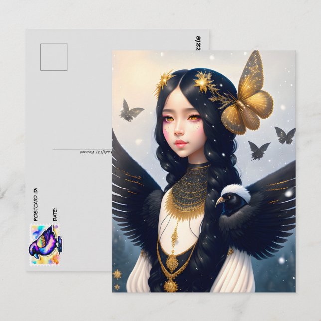 Crow Princess, Postcrossing  Postcard (Front/Back)