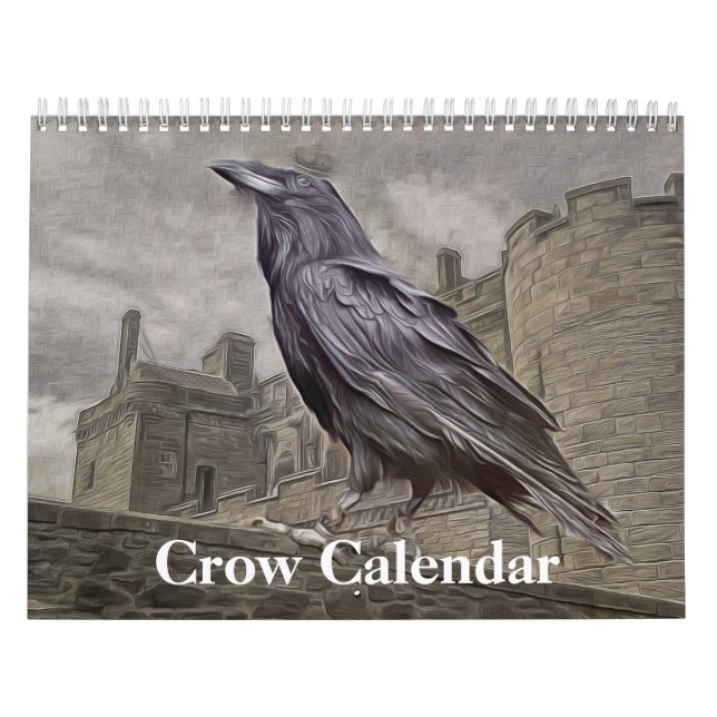 Crow Raven 2026 Calendar (Cover)