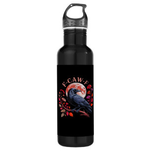 Crow Raven Funny F-Caw-F Oversized Vintage Graphic 710 Ml Water Bottle