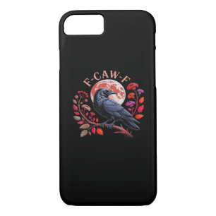 Crow Raven Funny F-Caw-F Oversized Vintage Graphic Case-Mate iPhone Case