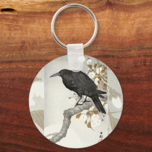 Crow Raven Koson Japanese Bird Crow Keychain