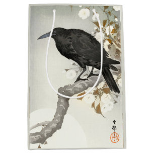 Crow Raven Koson Japanese Bird Crow Medium Gift Bag