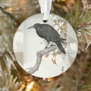 Crow Raven Koson Japanese Bird Crow Ornament