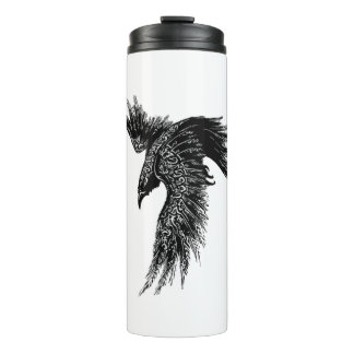 Crow Raven Norse Viking Symbol Thermal Tumbler
