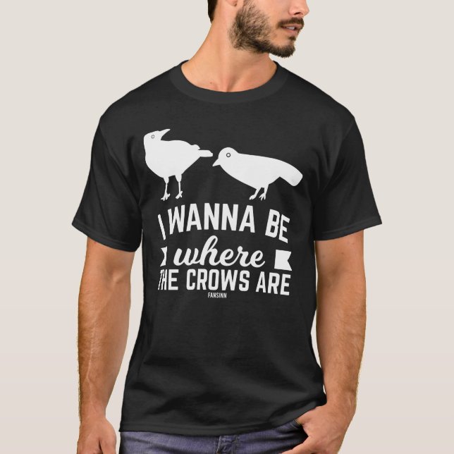 Crow Raven Sperling superstition T-Shirt (Front)