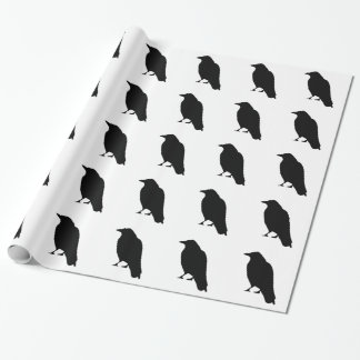 Crow Silhouette Wrapping Paper
