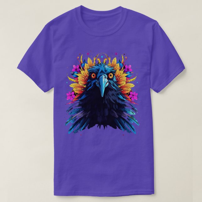 Crow Smiling T-Shirt (Design Front)