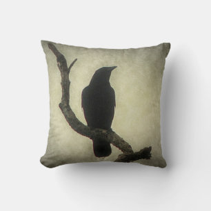 Crow Throw Pillow