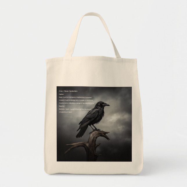 Crow Tote Bag (Front)
