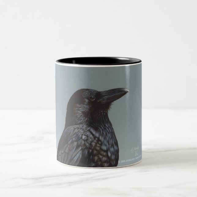 Crow Two-Tone Coffee Mug (Center)