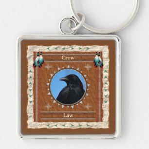 Crow Universal Law Energy Keychain