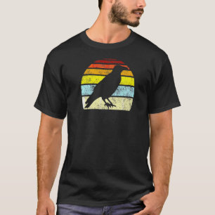 Crow Vintage Raven Gothic Retro Bird Women Men T-Shirt