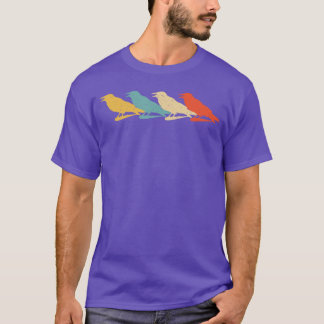 Crow Vintage Retro Raven Bird Lover 60s 70s Gift T-Shirt