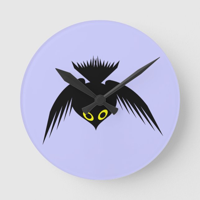 Crow Wall Clock (Front)