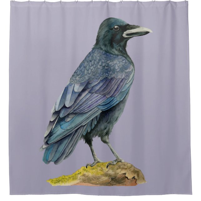 Crow Watercolor Painting (Front)