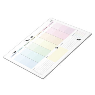 Crow Weekly Planner Notepad