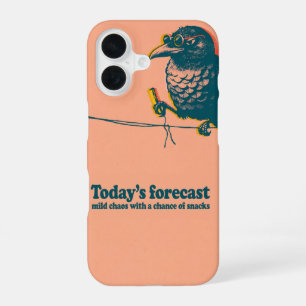 Crow With Fry on Wire Screen Print Phone Case