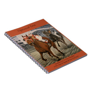 Crowd Delighted by Beautiful Horse in Classic Race Notebook
