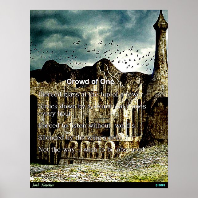 Crowd of one poster (Front)