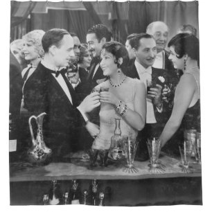 Crowded Bar Couple Scene